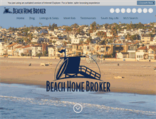 Tablet Screenshot of beachhomebroker.com